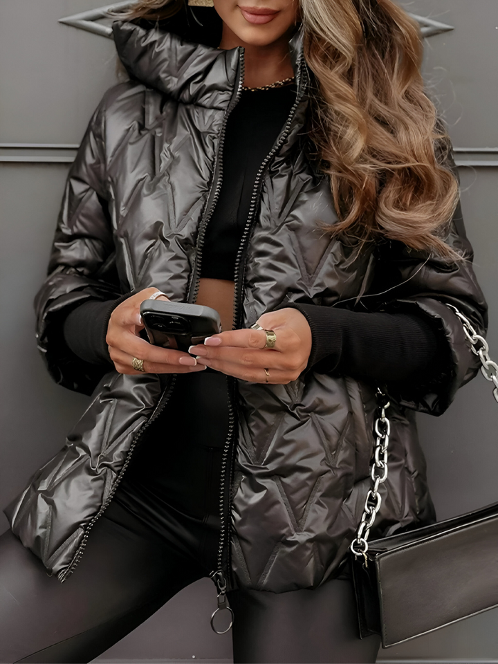 Aurora™ | Bequeme Gepolsterte Winterjacke mit Kapuze