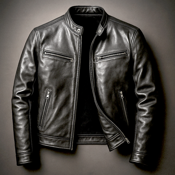 Vintage-Lederjacke