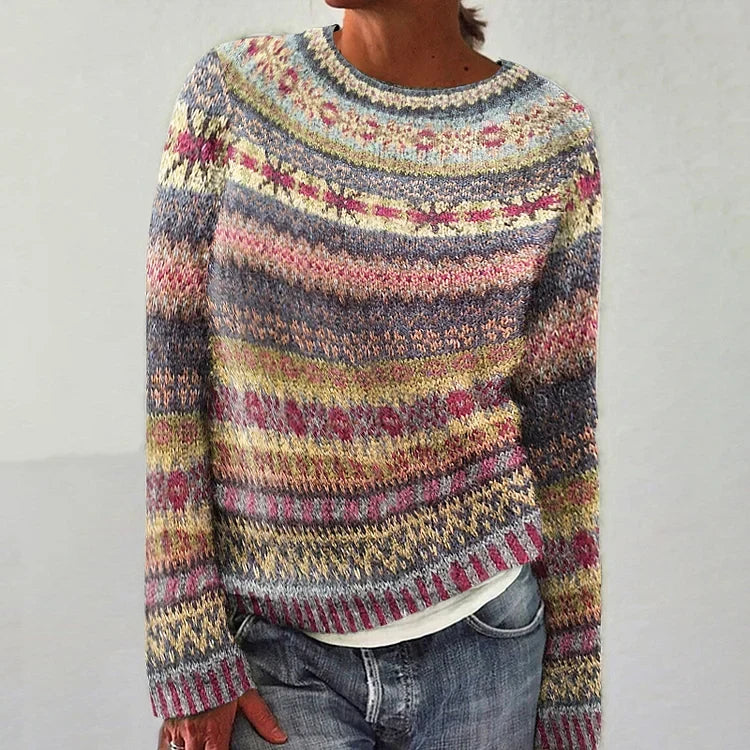 Loretta - Retro skandinavischer Strickpullover