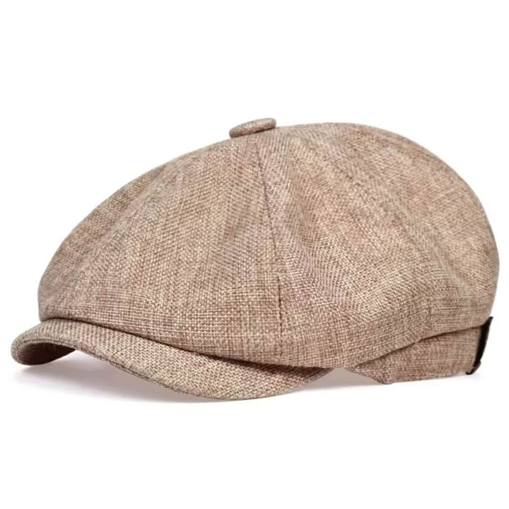 Texturierte Baumwoll-Newsboy-Ca