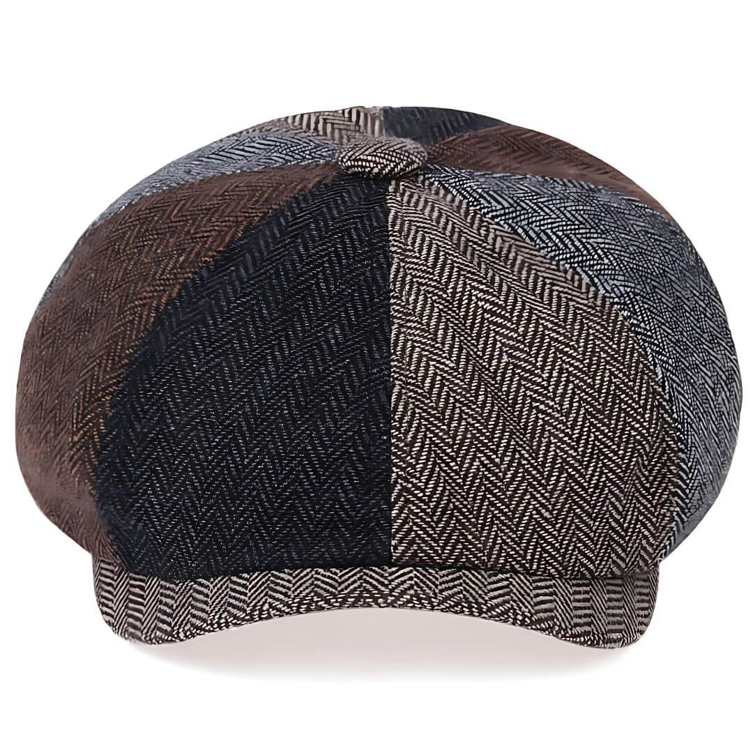 Wollmischung Patchwork Cap