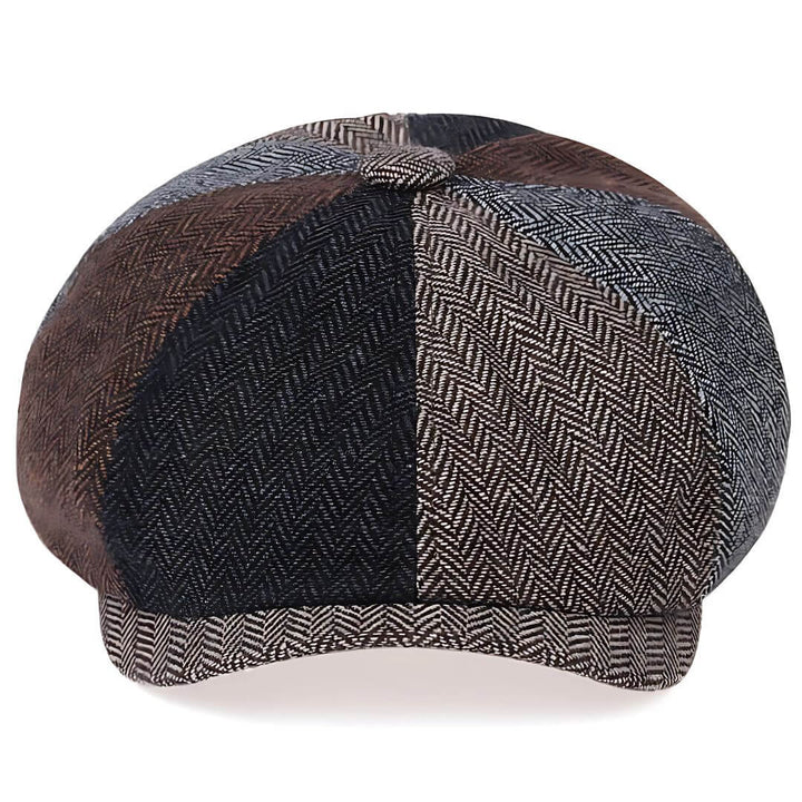 Wollmischung Patchwork Cap