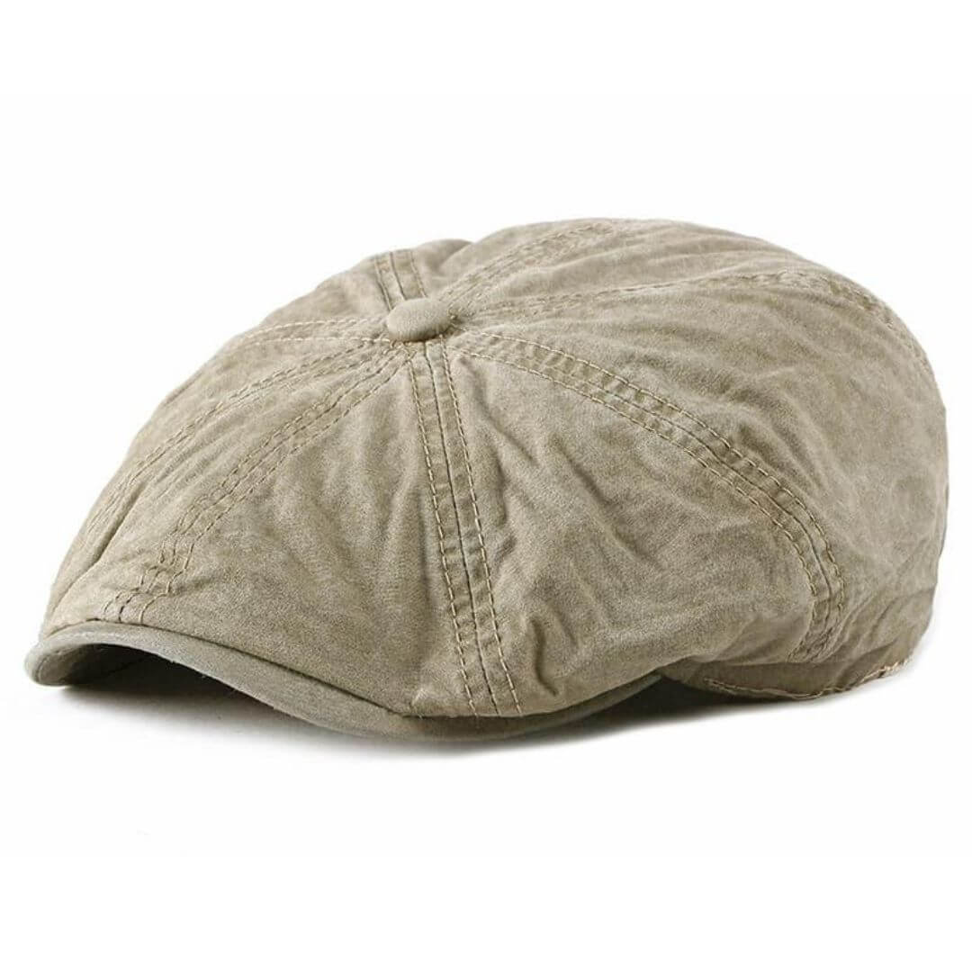 Gewaschene Baumwolle Newsboy Cap