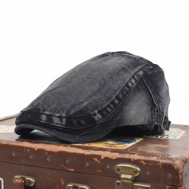 Gewaschenes Denim-Flachkappe