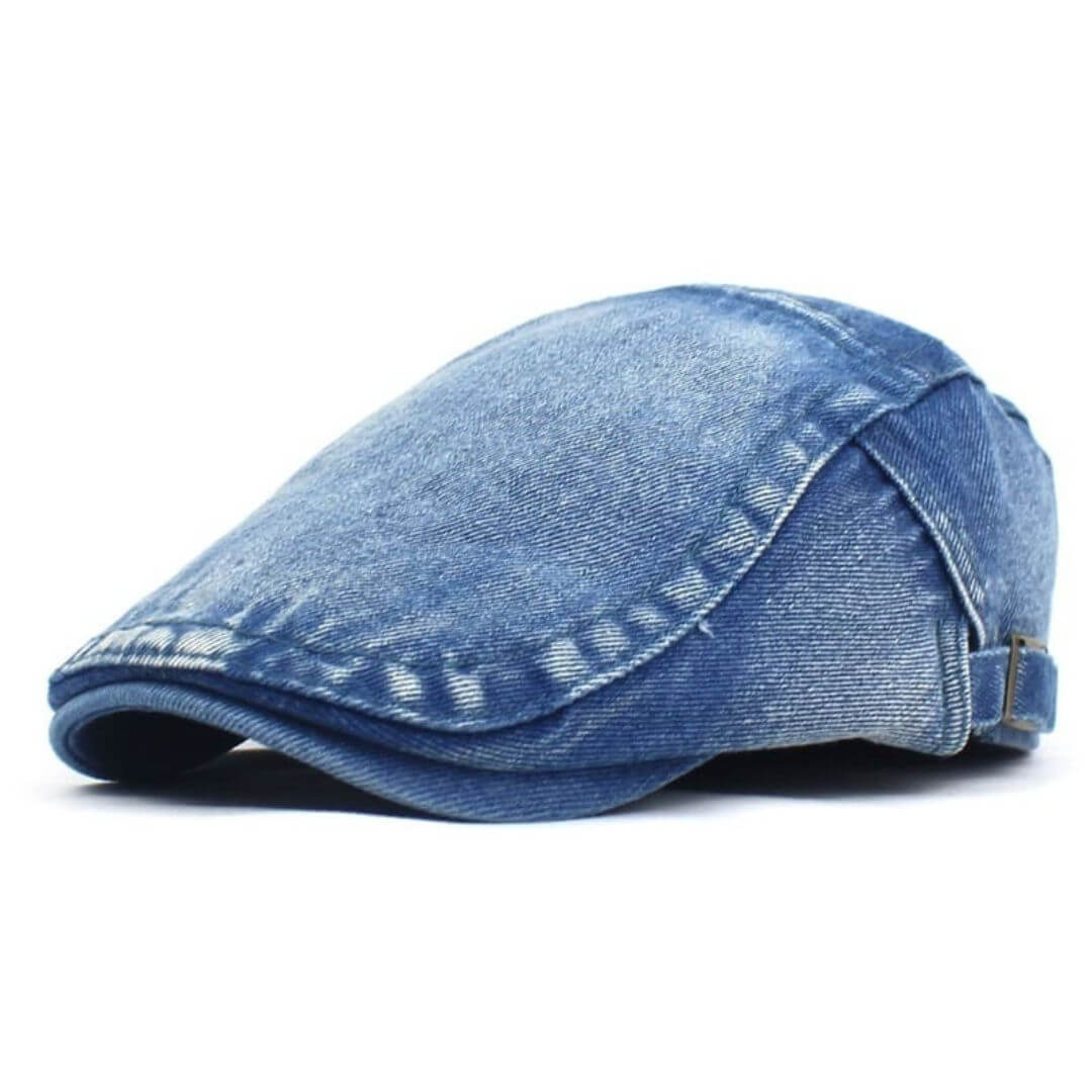 Gewaschenes Denim-Flachkappe