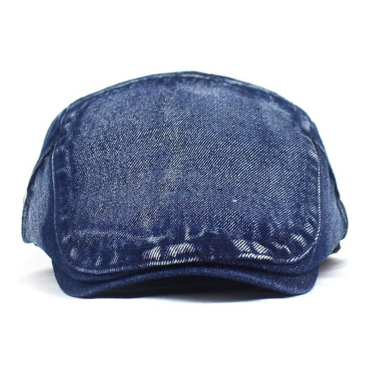 Gewaschenes Denim-Flachkappe
