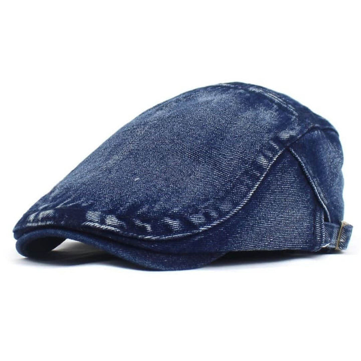 Gewaschenes Denim-Flachkappe