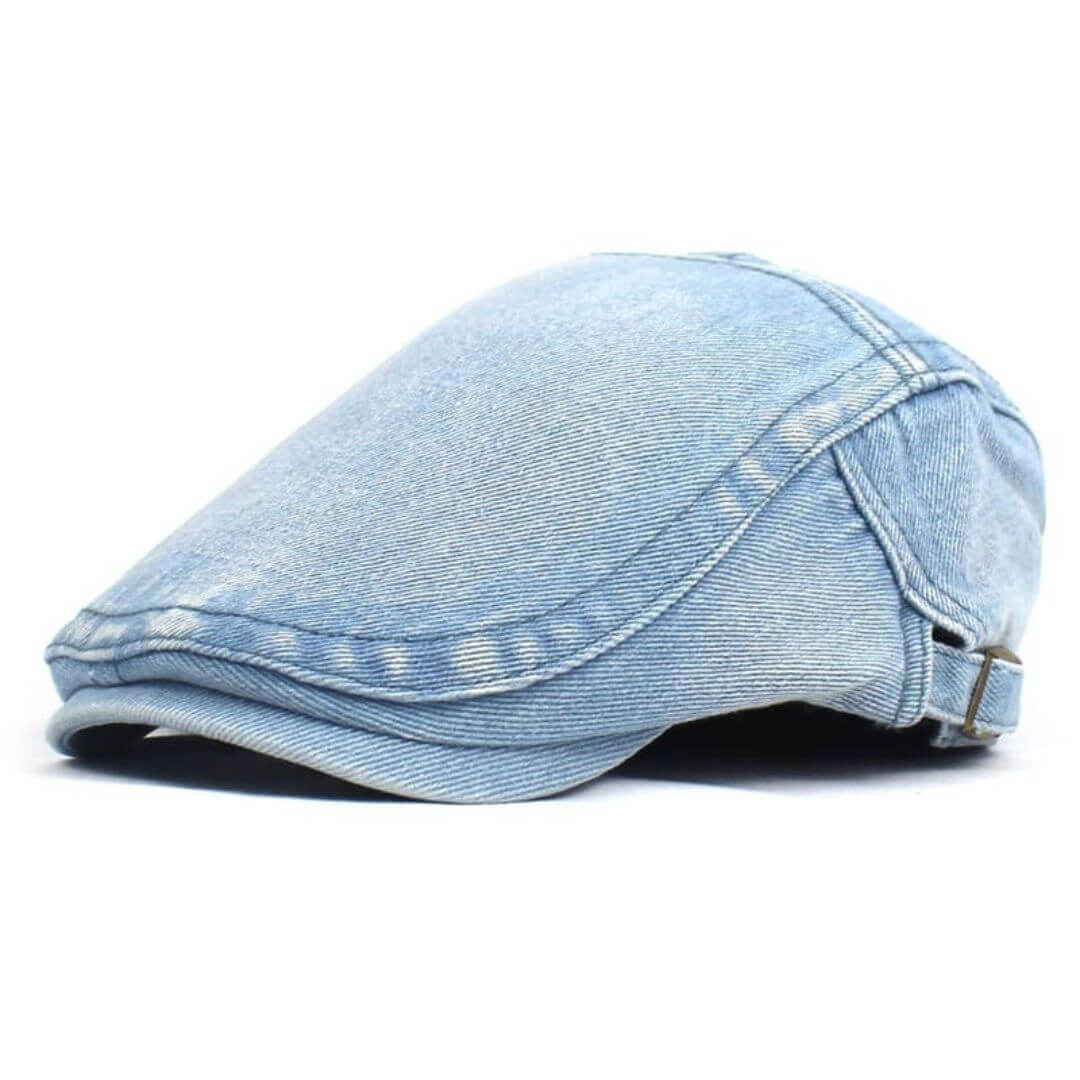 Gewaschenes Denim-Flachkappe