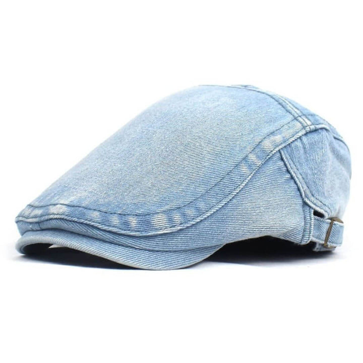 Gewaschenes Denim-Flachkappe