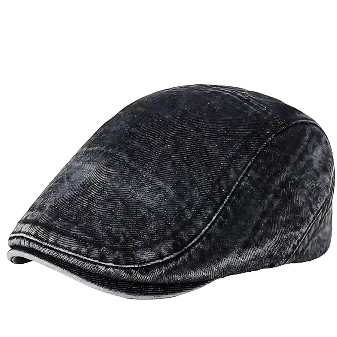 Gewaschenes Denim Flat Cap