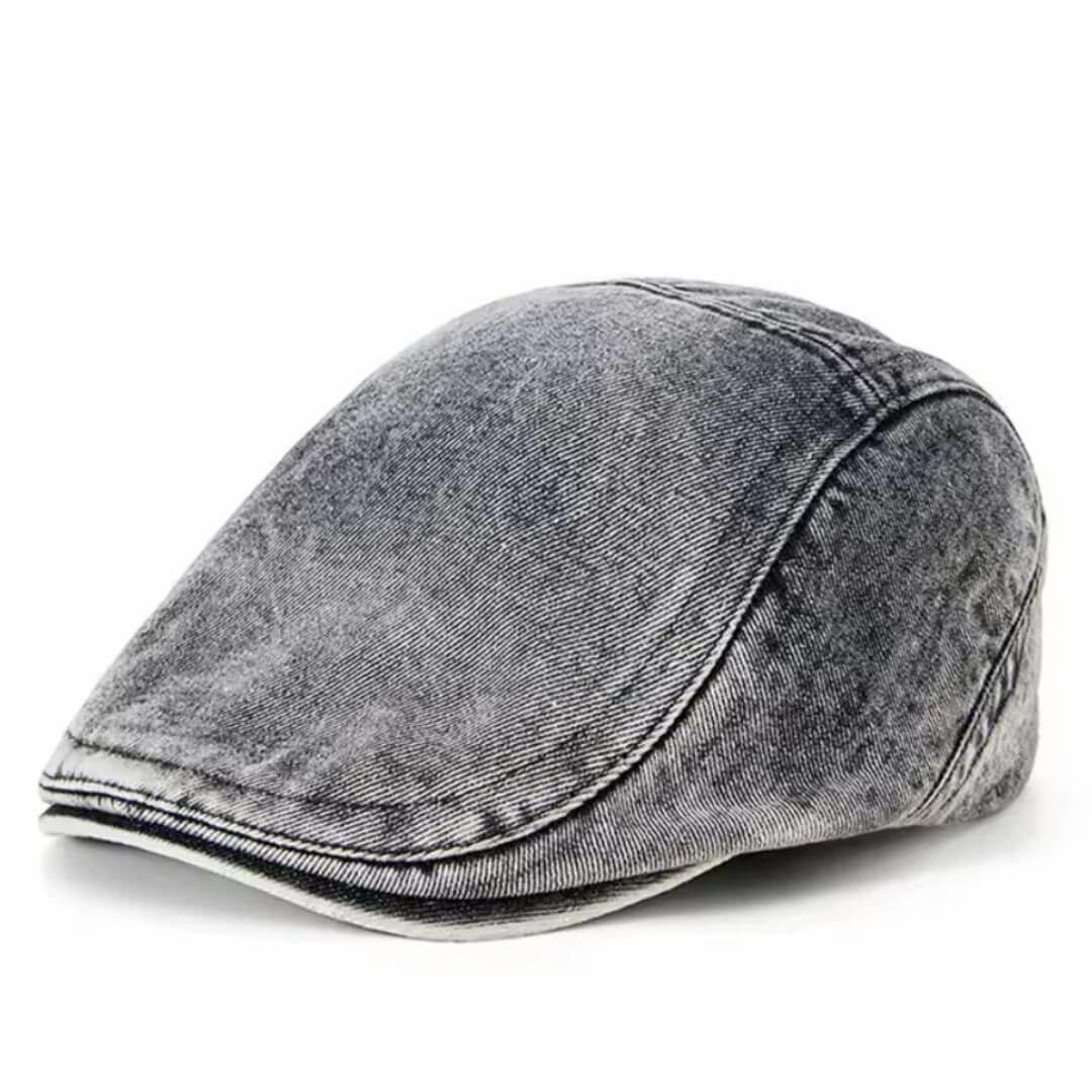 Gewaschenes Denim Flat Cap
