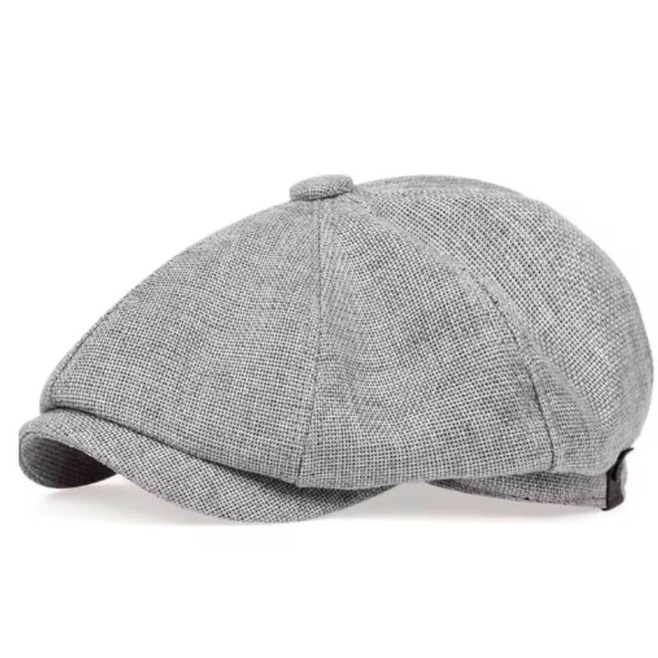 Woven Tweed Newsboy Cap