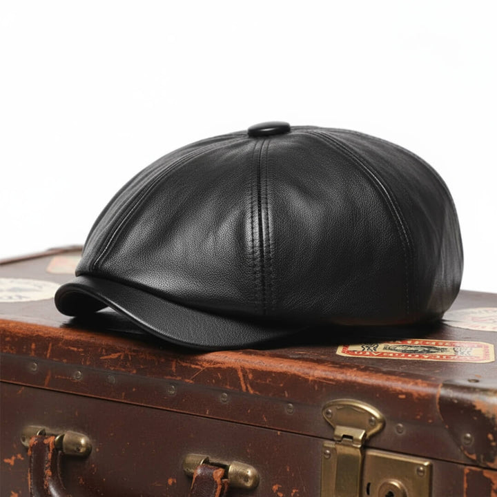 Leder Schirmmütze