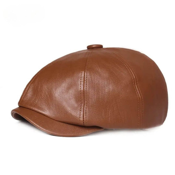 Leder Schirmmütze