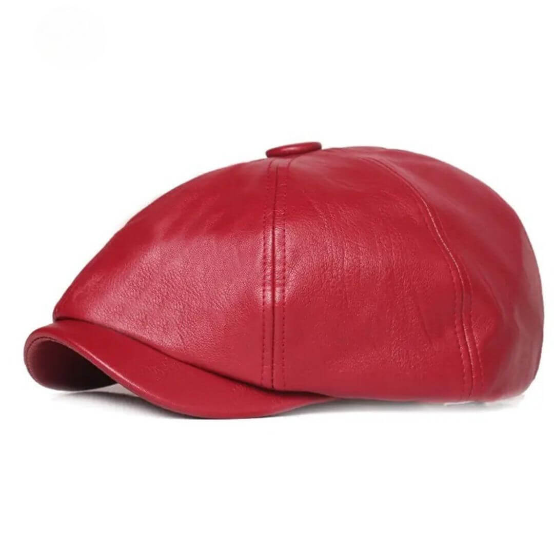 Leder Schirmmütze