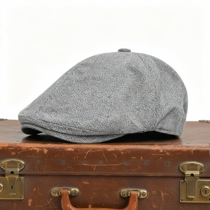 Leinenmischung Flachkappe