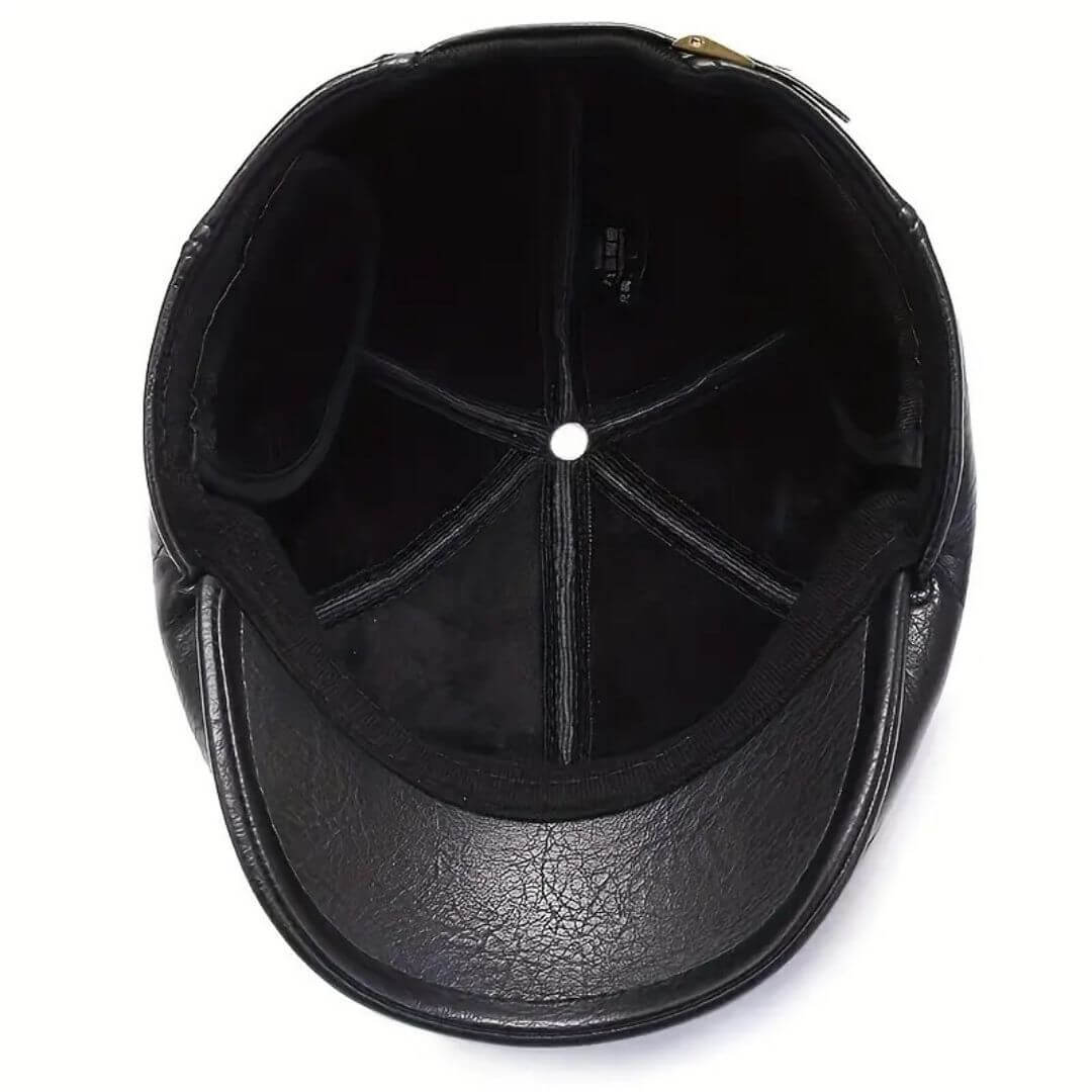 Leder Schirmmütze
