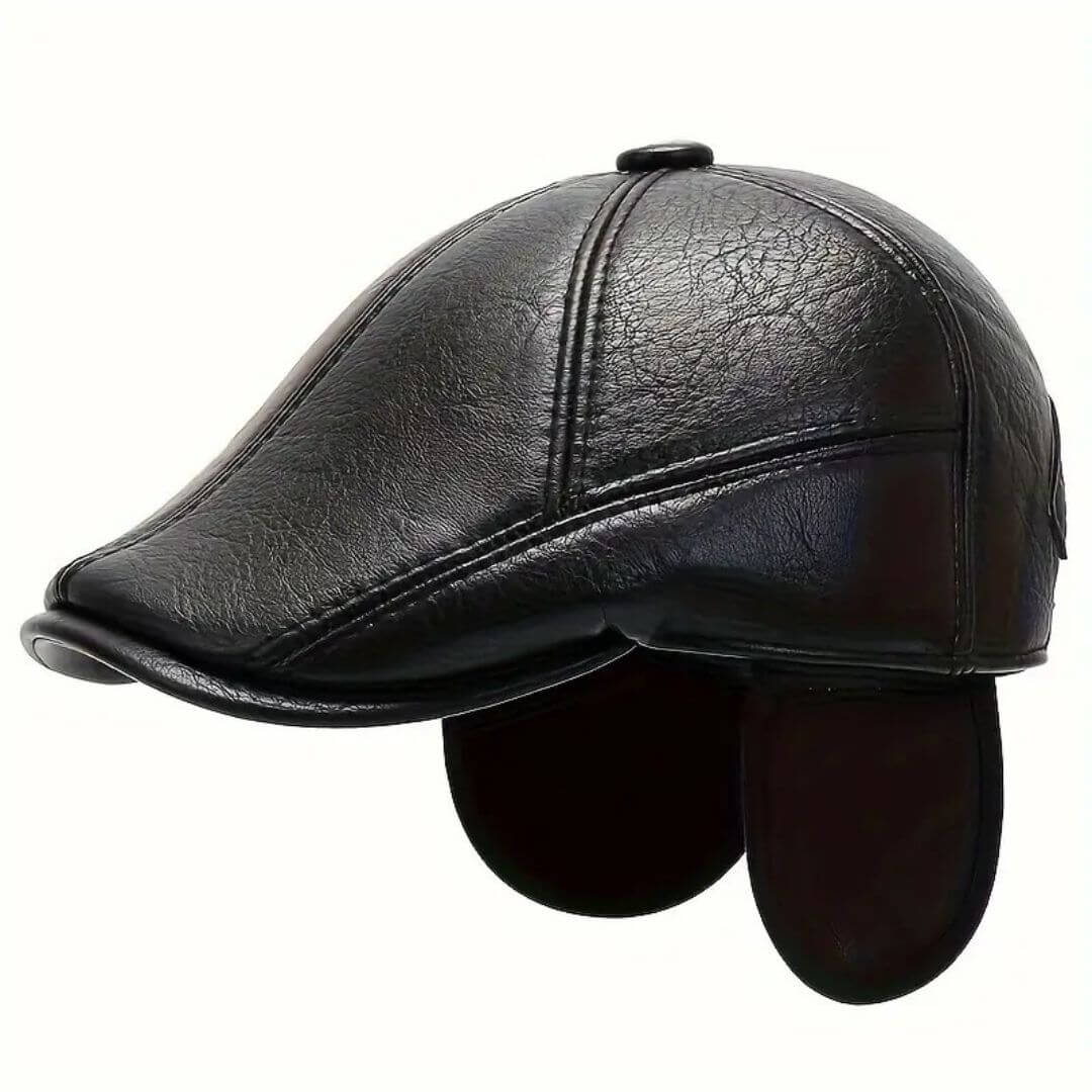 Leder Schirmmütze