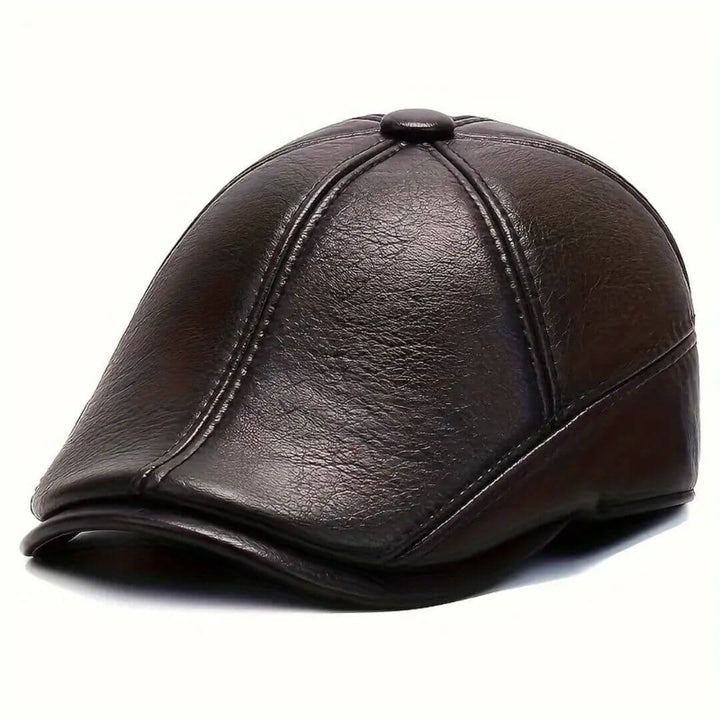 Leder Schirmmütze