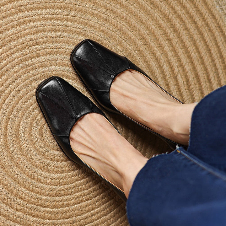Marisol Leder Pumps mit quadratischer Spitze