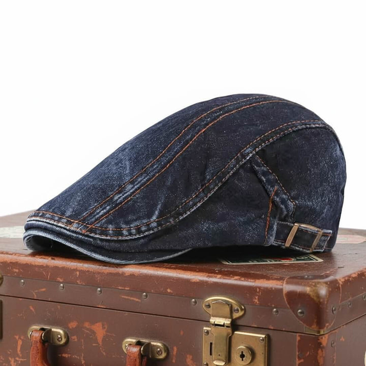 Denim Flat Cap