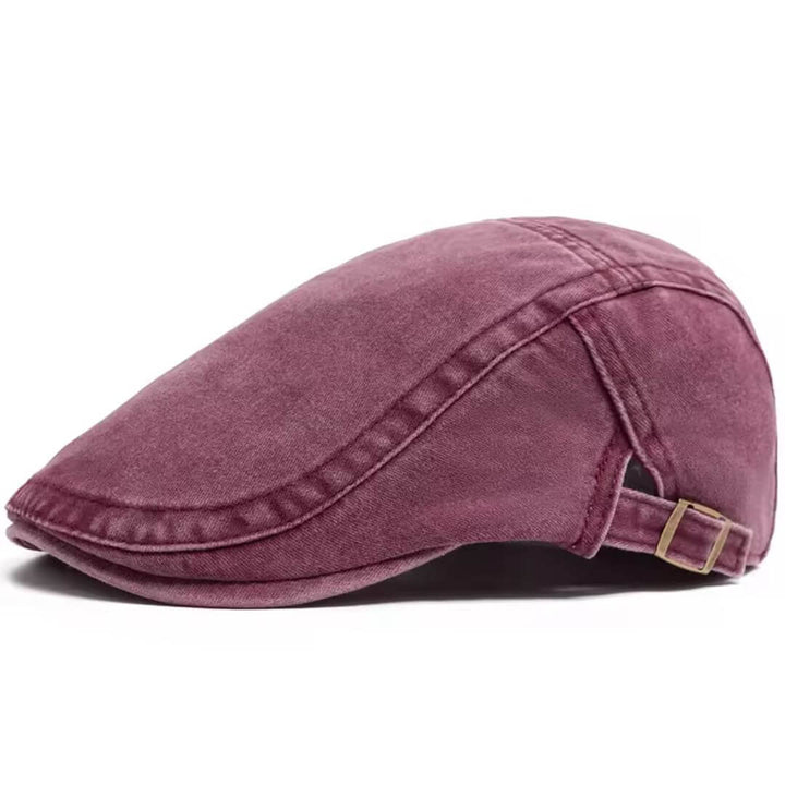 Gewaschene Denim-Flatcap
