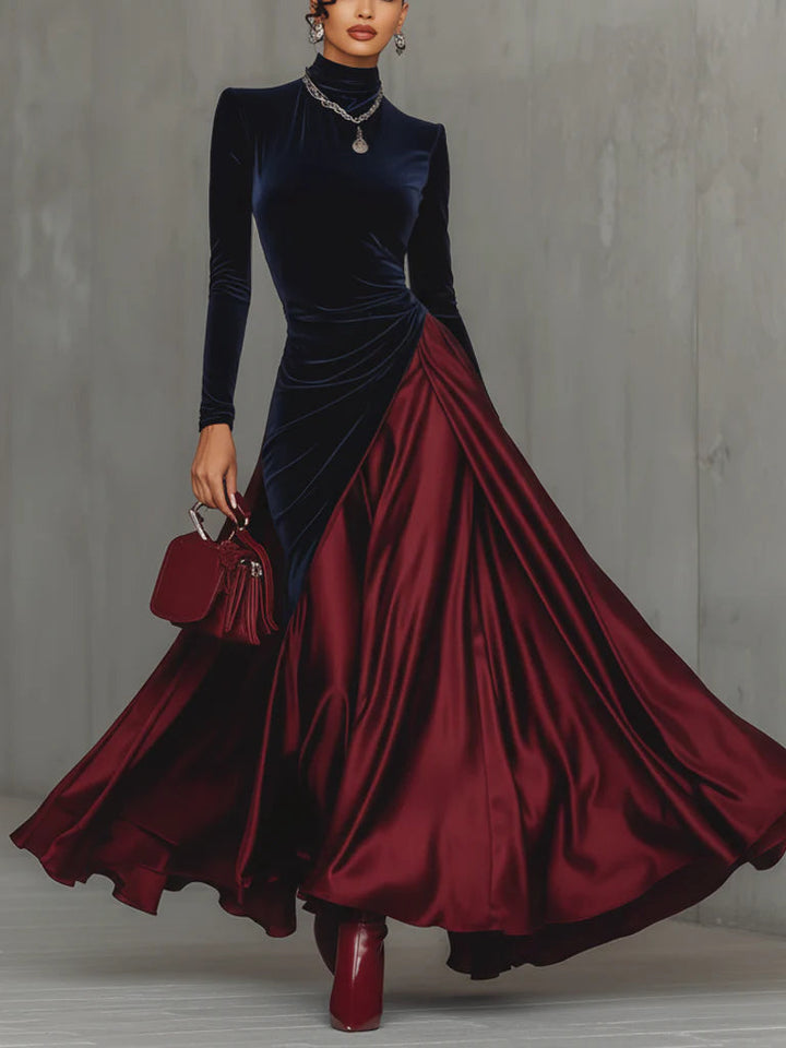 Lucrèce | Lange Bicolore Kleid