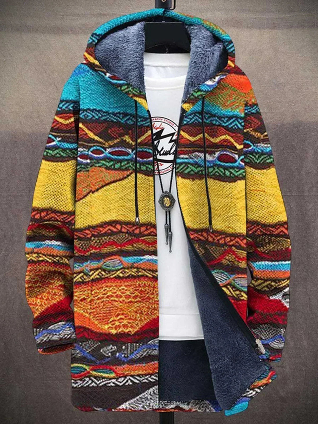 Rosalind | Künstlerischer Kapuzen-Cardigan