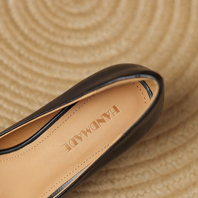 Marisol Leder Pumps mit quadratischer Spitze
