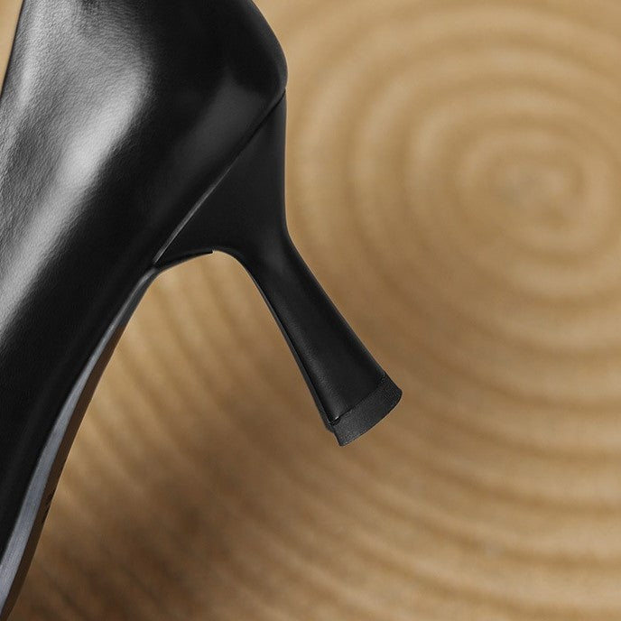 Marisol Leder Pumps mit quadratischer Spitze