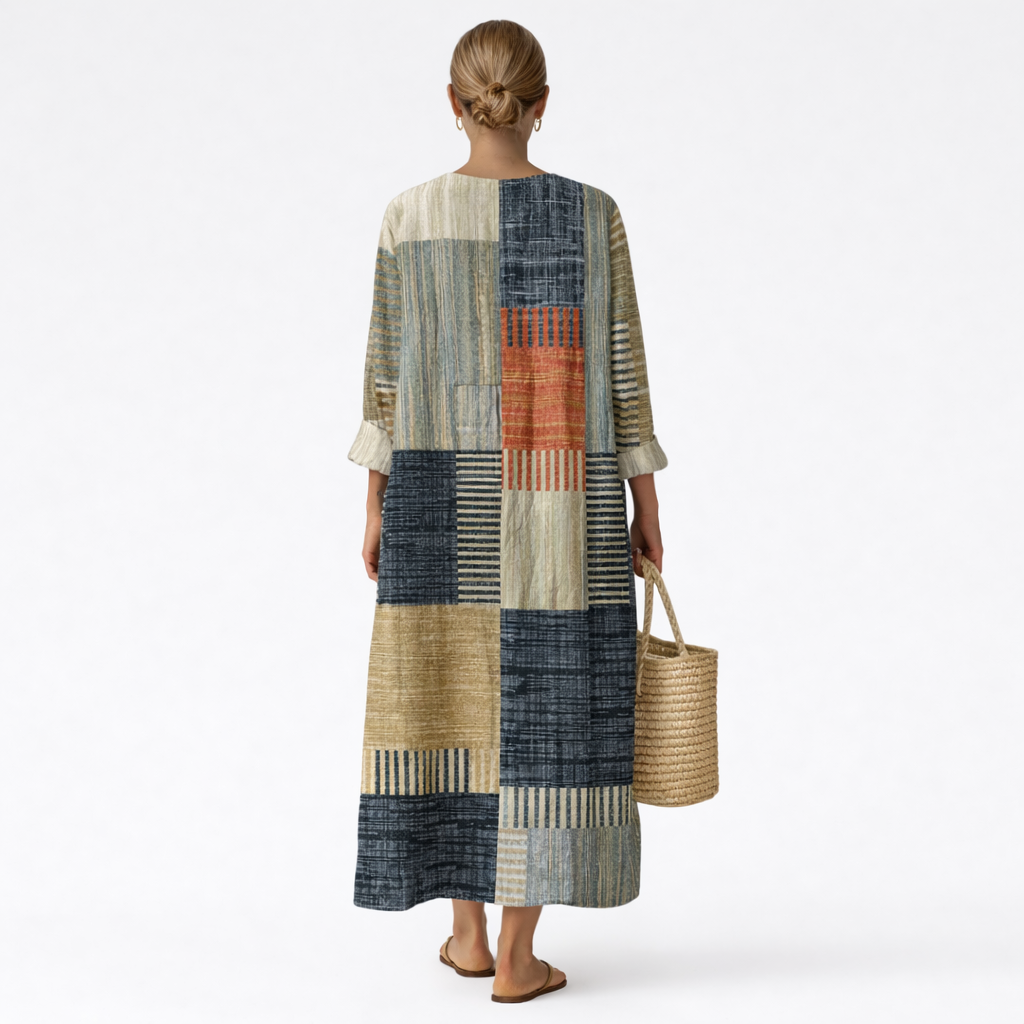 Ana™ | Abstrakt Bedrucktes Kleid