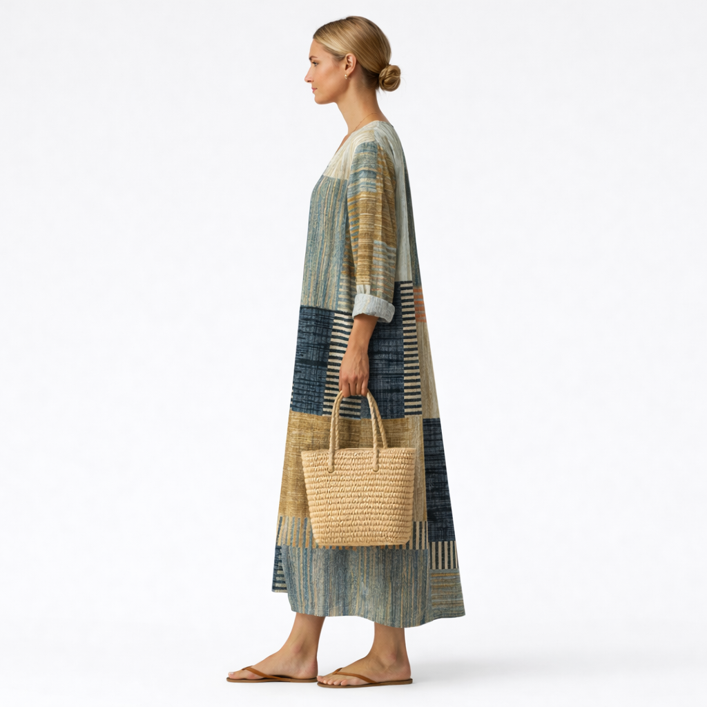 Ana™ | Abstrakt Bedrucktes Kleid