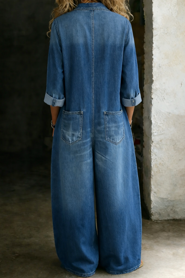 Lena | Lässiger Jeanssalopette