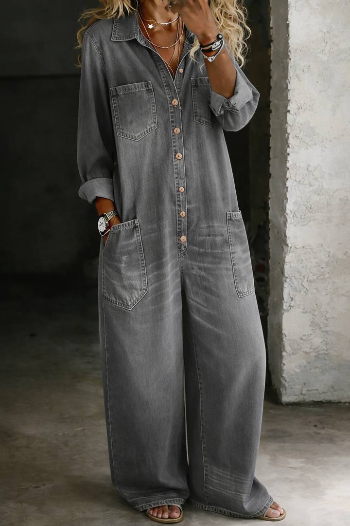 Lena | Lässiger Jeanssalopette