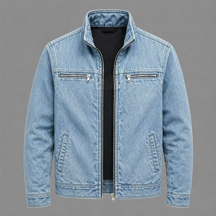 CARLOS™ | Vintage Baumwolljacke mit Reißverschluss