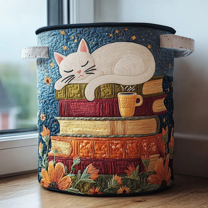 Bearbeiten – Quilt-Aufbewahrungskorb mit Katzenmotiv