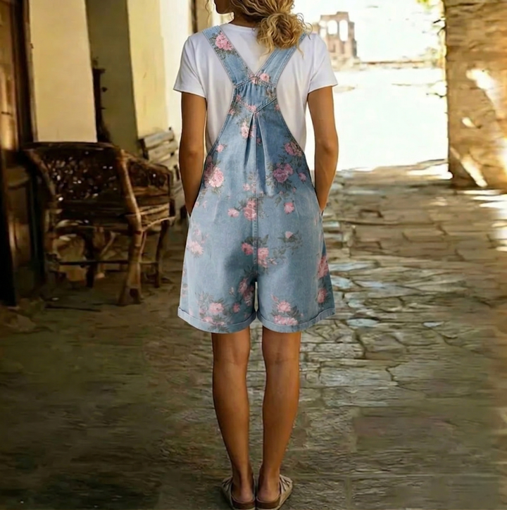 Judy | Denim Lavato Vintage mit Weichem Baumwollgefühl Blumenlatzhose