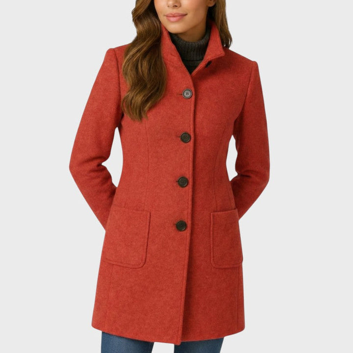 Emma  | Eleganter Mantel mit Knöpfen