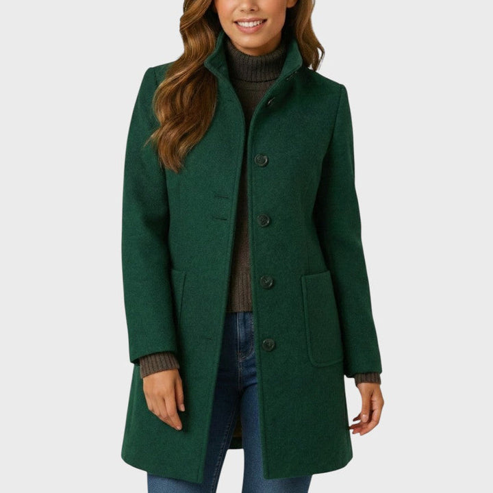 Emma  | Eleganter Mantel mit Knöpfen