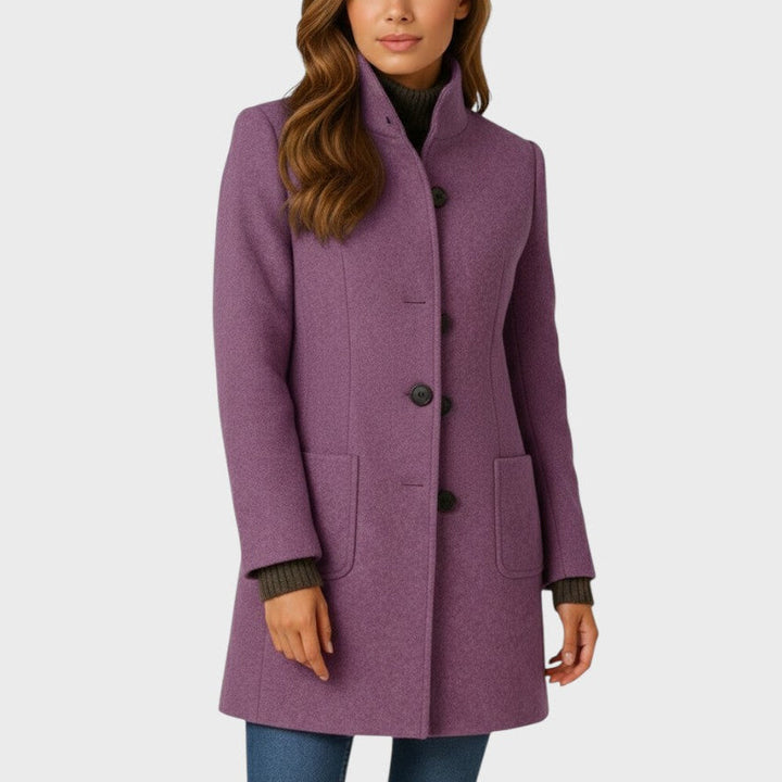 Emma  | Eleganter Mantel mit Knöpfen