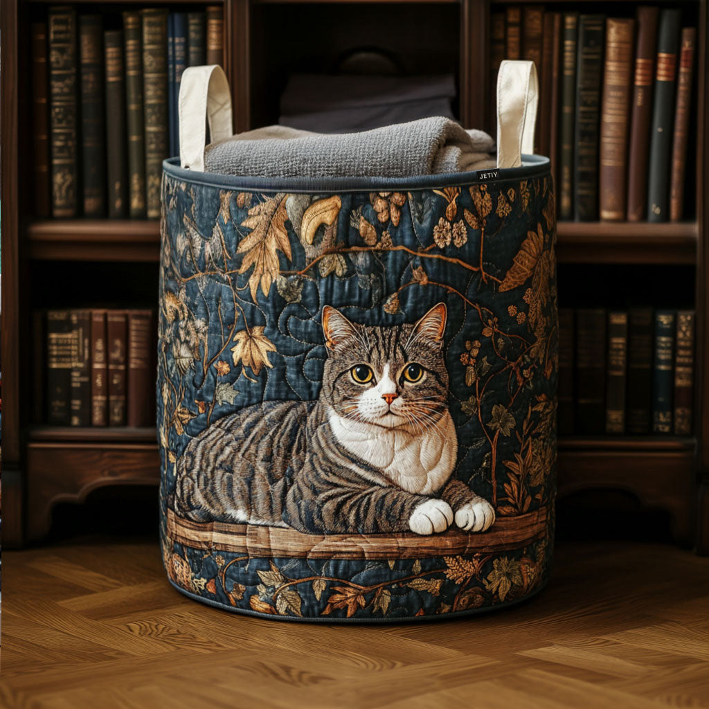 Ida – Quilt-Aufbewahrungskorb mit Katzenmuster