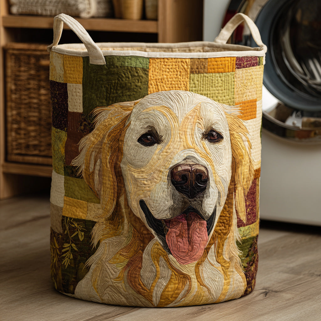 SONNIG | FRÖHLICHER GOLDEN RETRIEVER WÄSCHEKORB