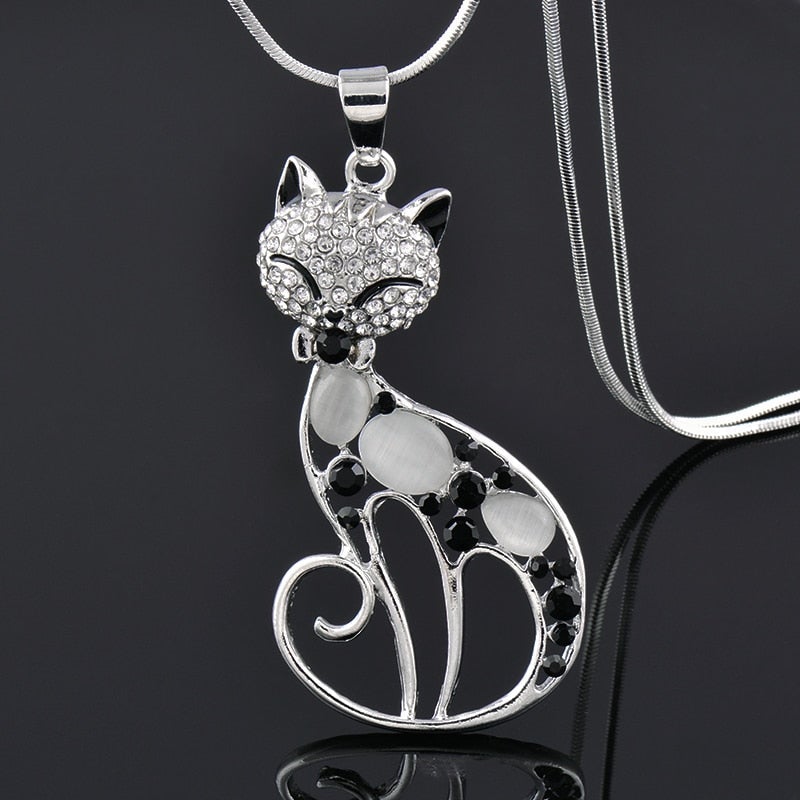 Liebes Katzenhalsband aus Sterlingsilber