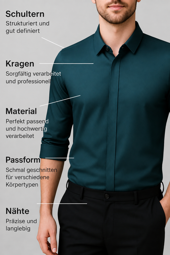 Mitchel | Knitterfreies Stretchhemd für Herren