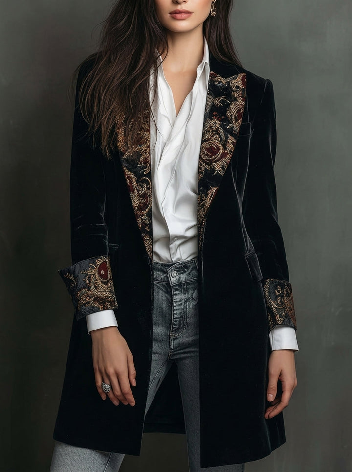 Marta - Taillierter Blazer mit Barockmuster