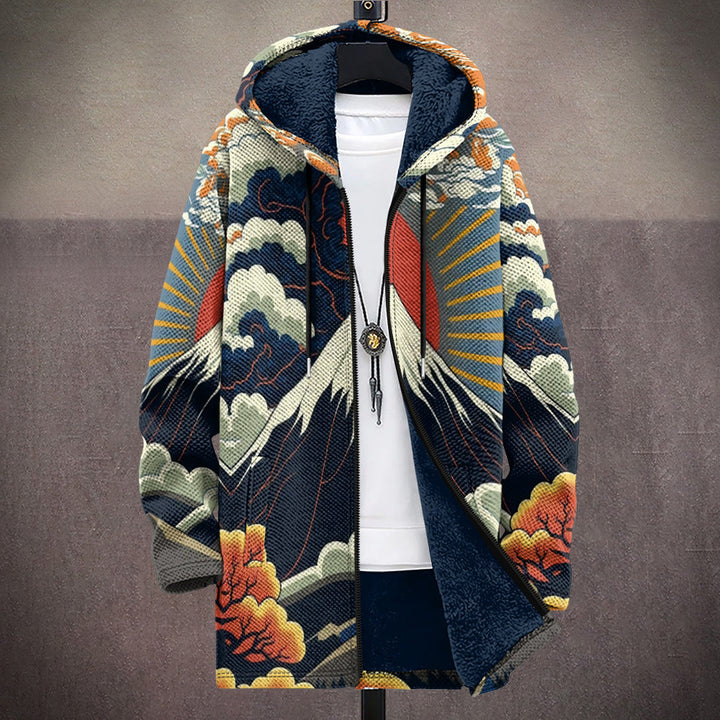 Ezra | Kunstvoller Kapuzencardigan