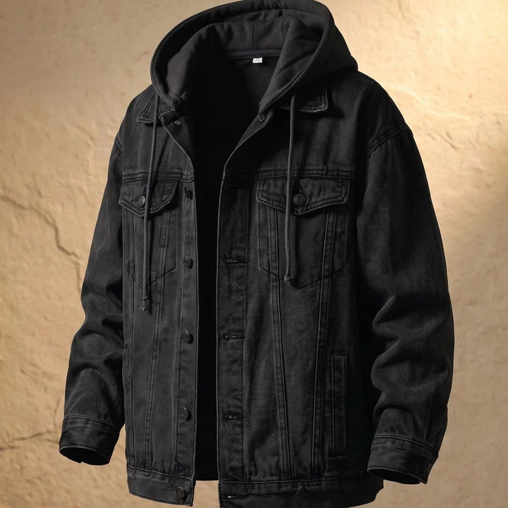 Morvan | Jeansjacke mit Kapuze