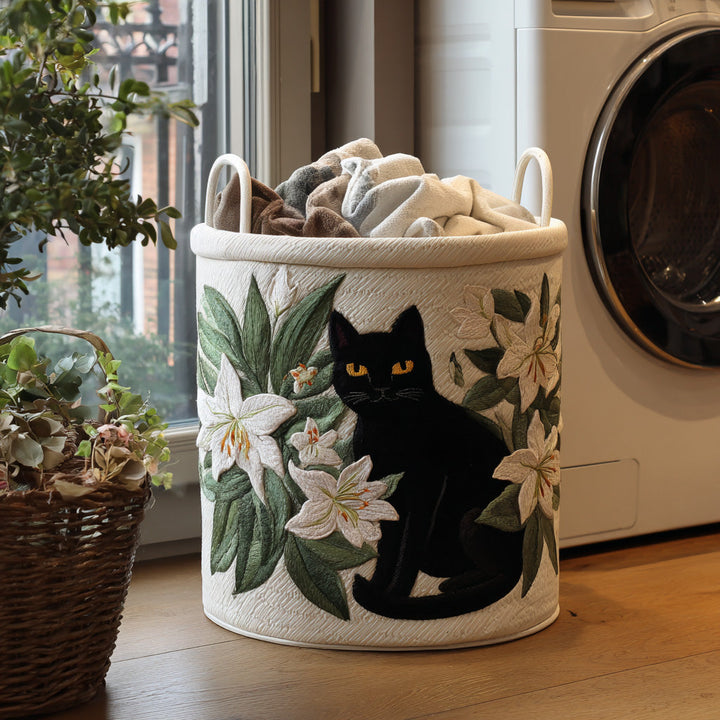 Bearbeiten – Quilt-Aufbewahrungskorb mit Katzenmotiv