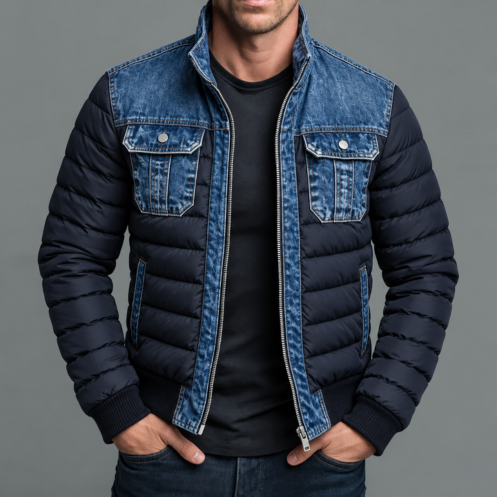 Rolf  | Jeansjacke mit Steppfutter