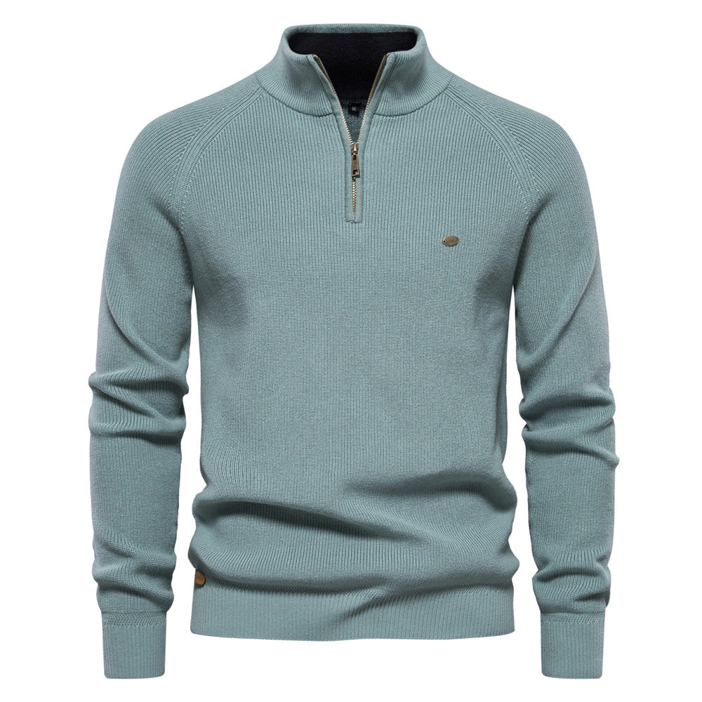 Luxuriöser Pullover mit Reißverschluss